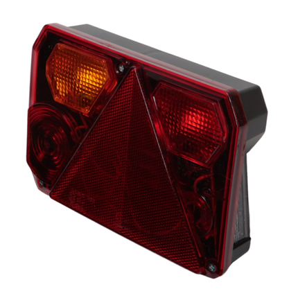 Radex Feu arrière de remorque - Radex 6400 - gauche - 200x140x52 mm - connecteur 5 broches baïonnette