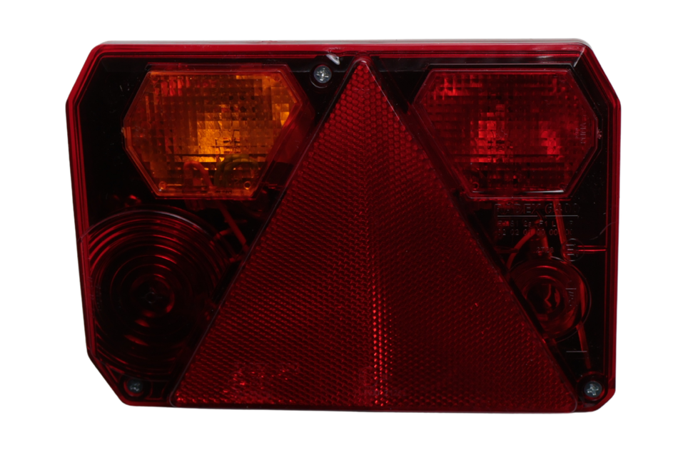 Radex Feu arrière de remorque - Radex 6400 - gauche - 200x140x52 mm - connecteur 5 broches baïonnette