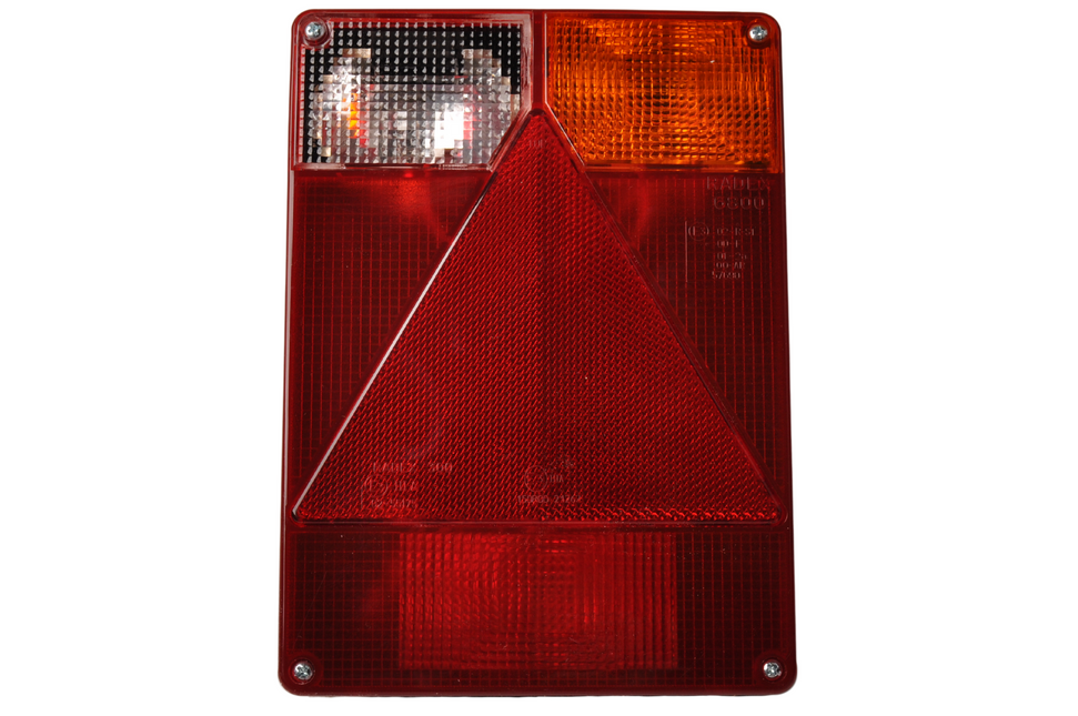 Radex Feu arrière de remorque - Radex 6800 - droite - 160x220x60 mm - connecteur 5 broches baïonnette