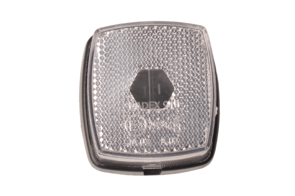 Radex Feu de gabarit PN910 - blanc - feu unique - 63x66 mm avec catadioptres