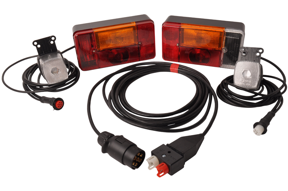 Radex Kit d'éclairage - Radex 5001 - 5 mètres de câble principal - 7 broches  - y compris les feux de gabarit