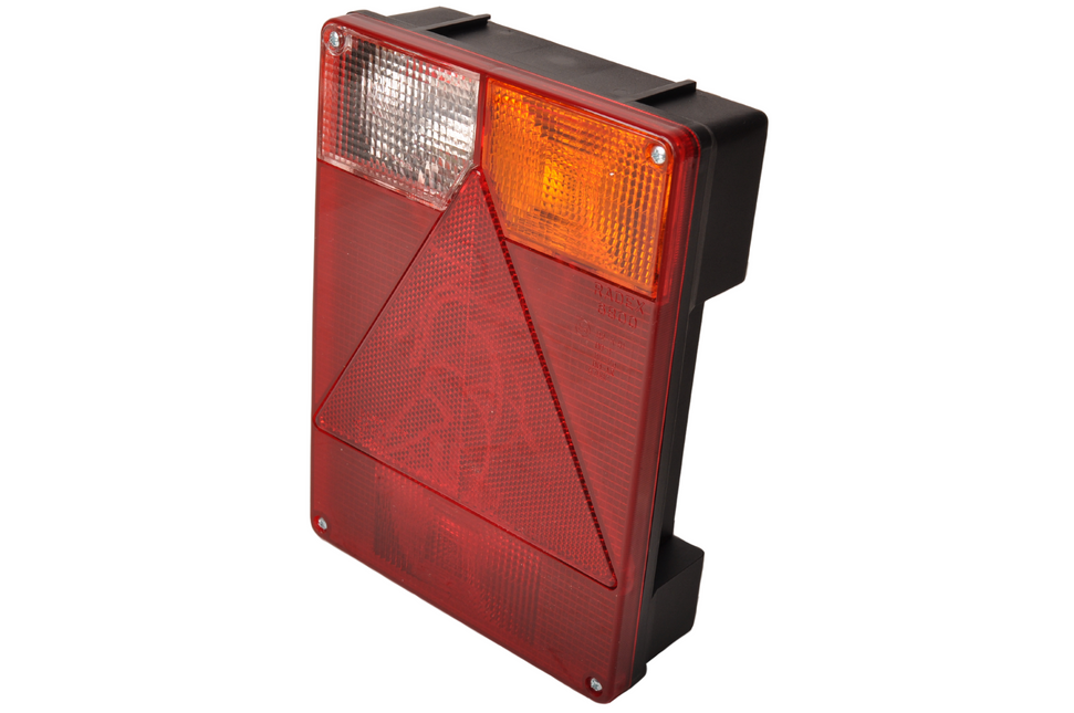 Radex Radex 6800 droit - 160x220x60 mm - équipé d'un connecteur et d'un feu de recul