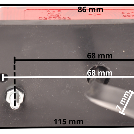 Radex Radex 925/1 - Feu de gabarit rouge/blanc - connexion à fiche
