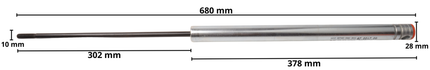Remorqueshop Amortisseur pour tête de freinage pour KF30-C / KR30-B / KR30-HV-B (87001413K) - version courte