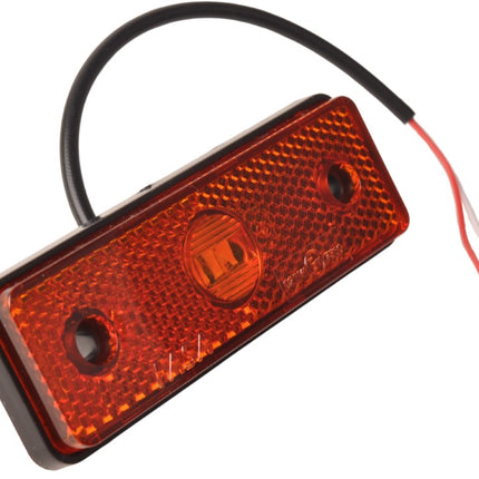 Remorqueshop Feu de position orange/jaune 100×34,5×21 mm – câble 2 fils de 10 cm inclus