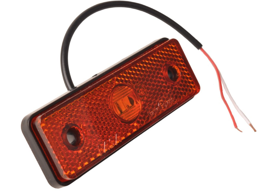 Remorqueshop Feu de position orange/jaune 100×34,5×21 mm – câble 2 fils de 10 cm inclus