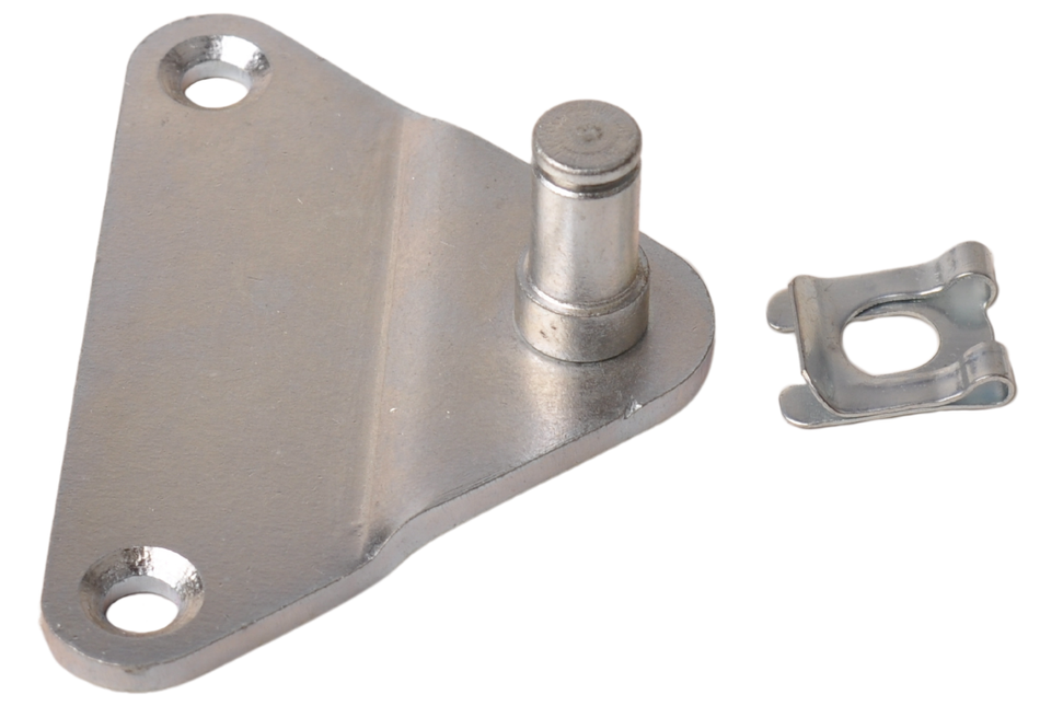 Remorqueshop Fixation coudée Ressort à gaz 8 mm galvanisé