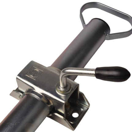 Remorqueshop Jeu complet avec pied de support en acier et pince - diamètre du tube 48 mm - matériel de montage inclus