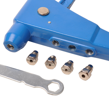 Remorqueshop Pince à rivets aveugles 2,4 – 4,8 mm – avec embouts interchangeables et poignées softgrip