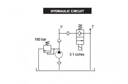 Remorqueshop Pompe hydraulique Unité de puissance simple effet 12V/1,8kW