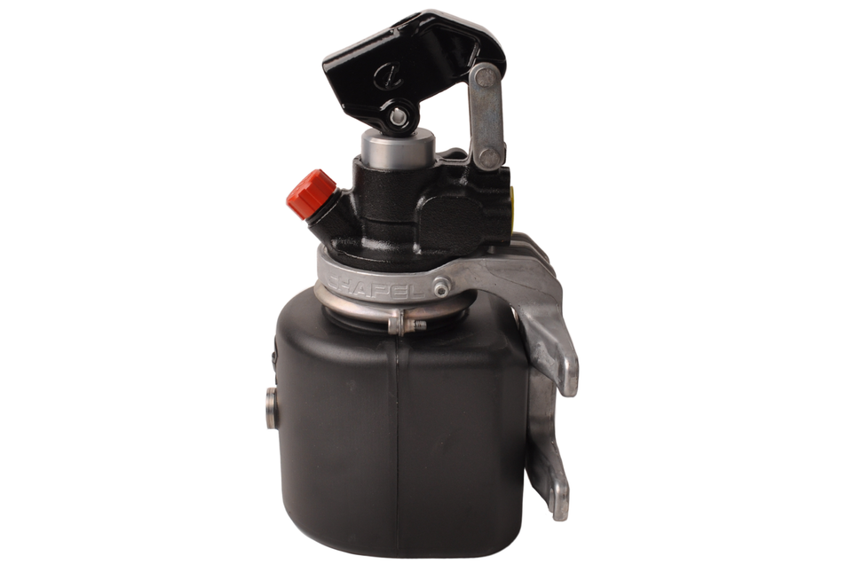 Remorqueshop Pompe manuelle - galvanisée - réservoir de 2 litres pour benne basculante