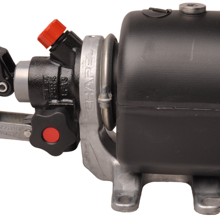 Remorqueshop Pompe manuelle - galvanisée - réservoir de 2 litres pour benne basculante