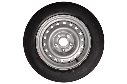 Remorqueshop Roue complète 185/65R14 pneu + jante (cercle de trous 5x112) 650kg diamètre du moyeu: 67 mm
