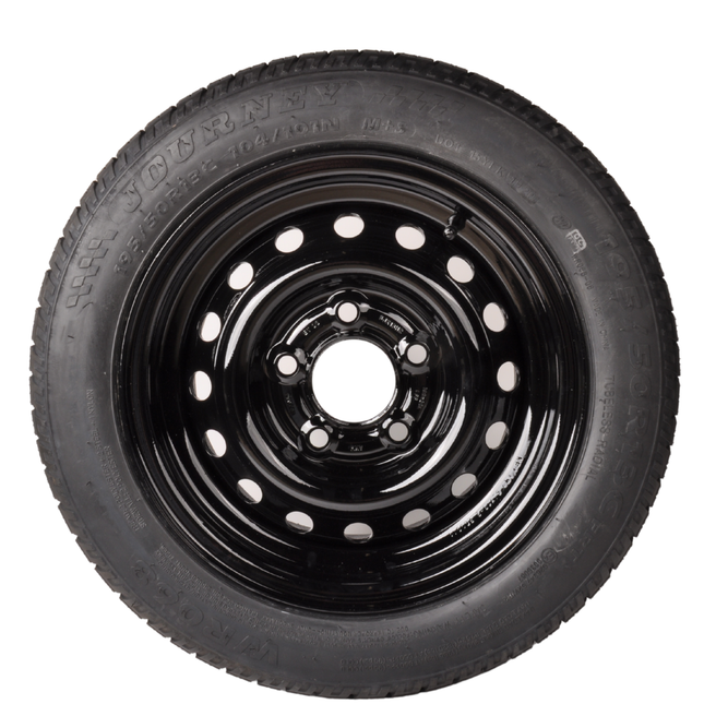 Remorqueshop Roue complète 195/50 R13C avec jante noir (cercle de trous 5x112) 900 kg diamètre du moyeu: 67 mm