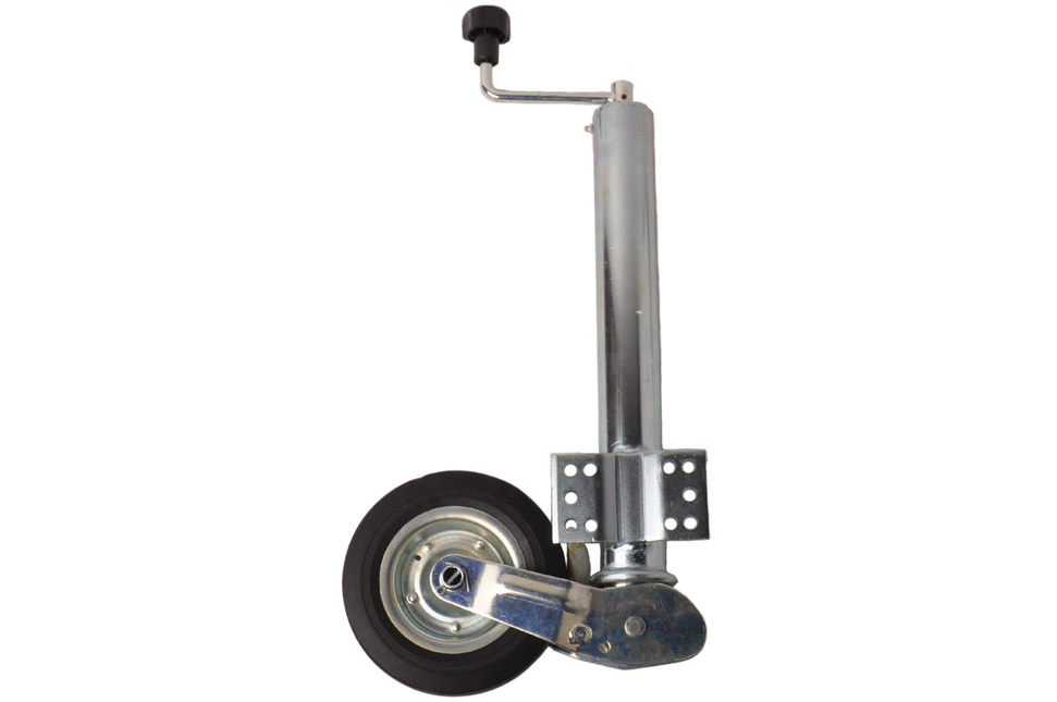 Remorqueshop Roue jockey 60 mm rond automatique pliante