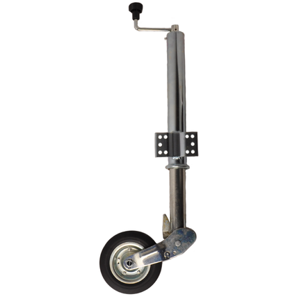 Remorqueshop Roue jockey 60 mm rond automatique pliante