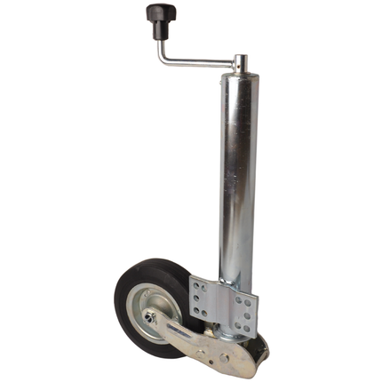 Remorqueshop Roue jockey 60 mm rond automatique pliante