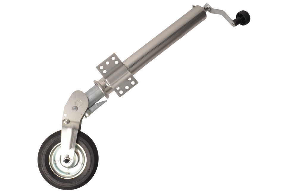 Remorqueshop Roue jockey 60 mm rond automatique pliante