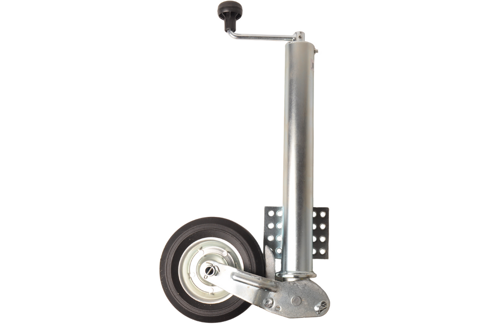 Remorqueshop Roue jockey 60 mm rond automatique pliante