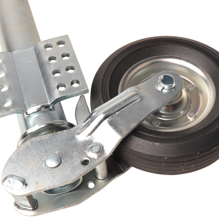 Remorqueshop Roue jockey 60 mm rond automatique pliante