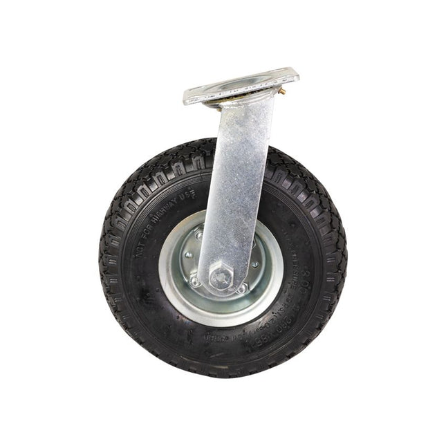 Remorqueshop Roulette pivotante avec pneu gonflable – 100 kg – hauteur totale : 300 mm