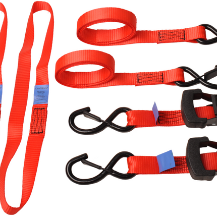 Remorqueshop Sangles d'arrimage universelles pour le transport de moto 180 cm – 350 kg