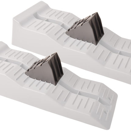 Remorqueshop Set de 2 cales de roue – compatible avec leveller