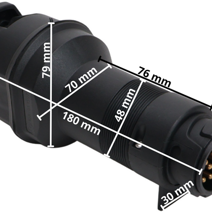 SECORÜT Convertisseur de tension de 24 à 12 volts - Prise 13 broches