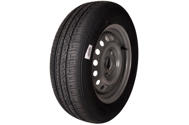 Security Roue complète de remorque - 165/70R13 - entraxe : 4x100 - capacité de charge : 437 kg - diamètre du moyeu : 57 mm