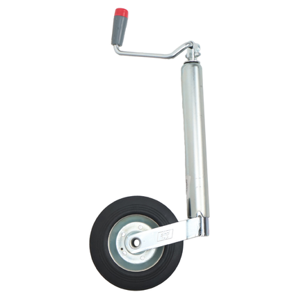 Simol Roue jockey - 48 mm - capacité de charge : 200 kg - manivelle rabattable et jante en acier
