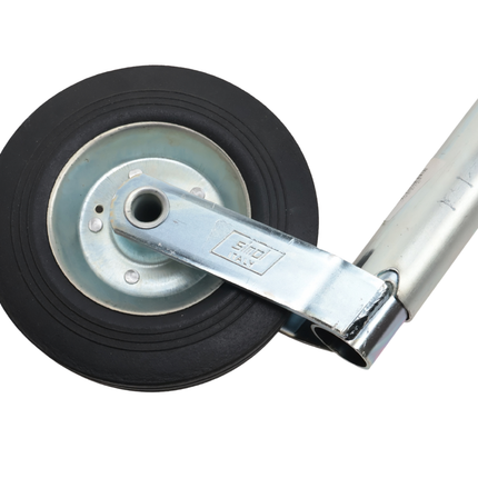 Simol Roue jockey - 48 mm - capacité de charge : 200 kg - manivelle rabattable et jante en acier