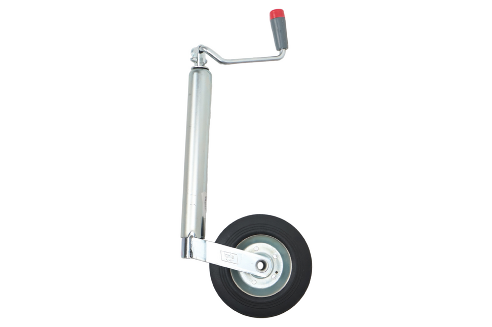 Simol Roue jockey - 48 mm - capacité de charge : 200 kg - manivelle rabattable et jante en acier