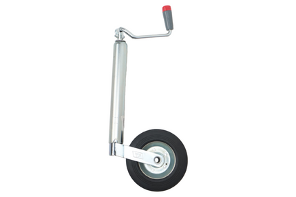 Simol Roue jockey - 48 mm - capacité de charge : 200 kg - manivelle rabattable et jante en acier