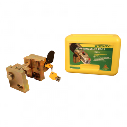 Steady Serrure d'attelage Steady KS-25 - Certifié SCM - adapté aux attelages AL-KO jusqu'à 3000 kg