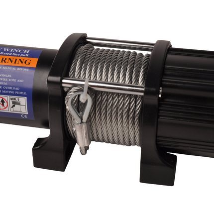 Trailer Gear Treuil électrique 2045 kg y compris câble en acier et crochet