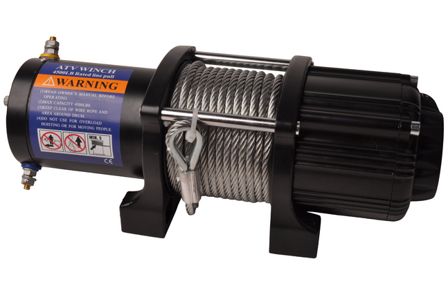 Trailer Gear Treuil électrique 2045 kg y compris câble en acier et crochet