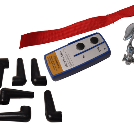 Trailer Gear Treuil électrique 2045 kg y compris câble en acier et crochet