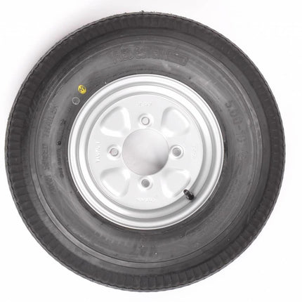 Vredestein Roue complète de remorque - 5.00-10 - Vredestein - entraxe : 4x115 - capacité de charge : 450 kg - diamètre du moyeu : 85 mm - 6PR