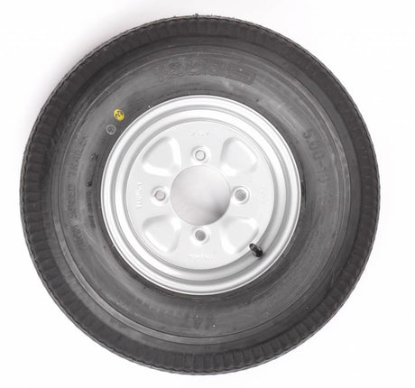 Vredestein Roue complète de remorque - 5.00-10 - Vredestein - entraxe : 4x115 - capacité de charge : 450 kg - diamètre du moyeu : 85 mm - 6PR