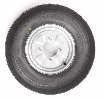 Vredestein Roue complète de remorque - 5.00-10 - Vredestein - entraxe : 4x115 - capacité de charge : 450 kg - diamètre du moyeu : 85 mm - 6PR