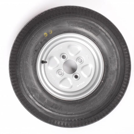 Vredestein Roue complète de remorque - 5.00-10 - Vredestein - entraxe : 4x100 - capacité de charge : 450 kg - diamètre du moyeu : 57 mm - 6PR