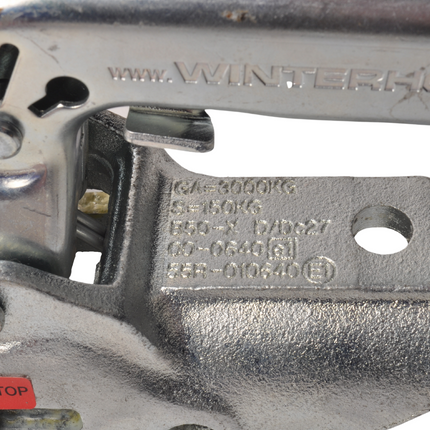 Winterhoff Albe/Winterhoff EM300RB - rond 50 mm - 3000 kg - M12 - Boîtier d'attelage freinée