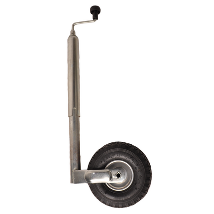 Winterhoff Roue jockey Winterhoff - 48 mm - Capacité de charge : 150 kg - avec pneu à air - jante en acier