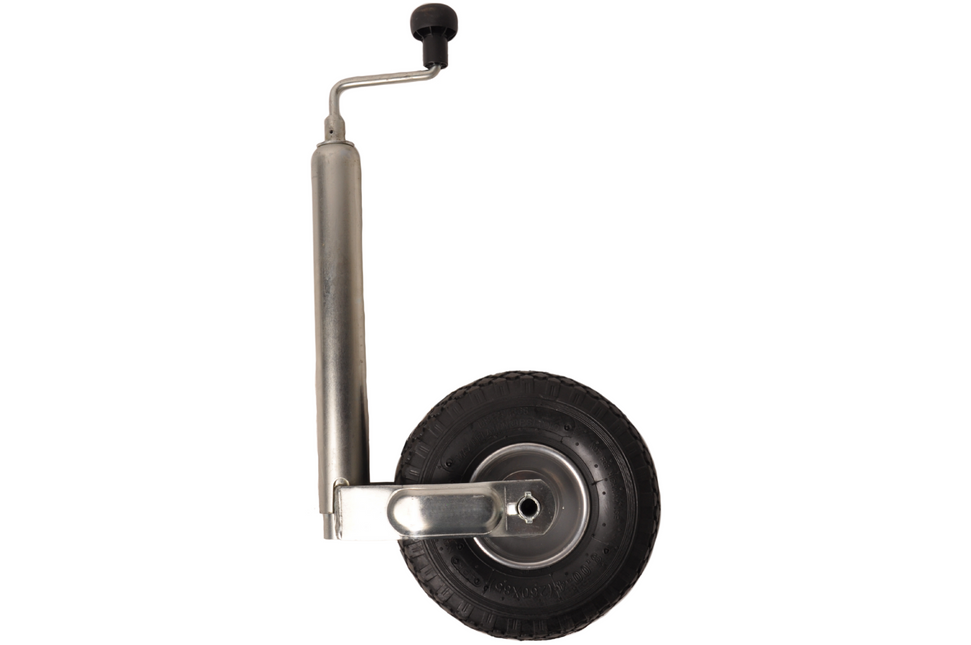 Winterhoff Roue jockey Winterhoff avec pneu à air 48 mm –  jante en acier - Capacité de charge maximale : 150 kg