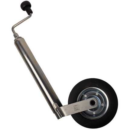 Winterhoff Roue jockey Winterhoff ronde diamètre 48 mm avec pneus en caoutchouc et Jante en acier