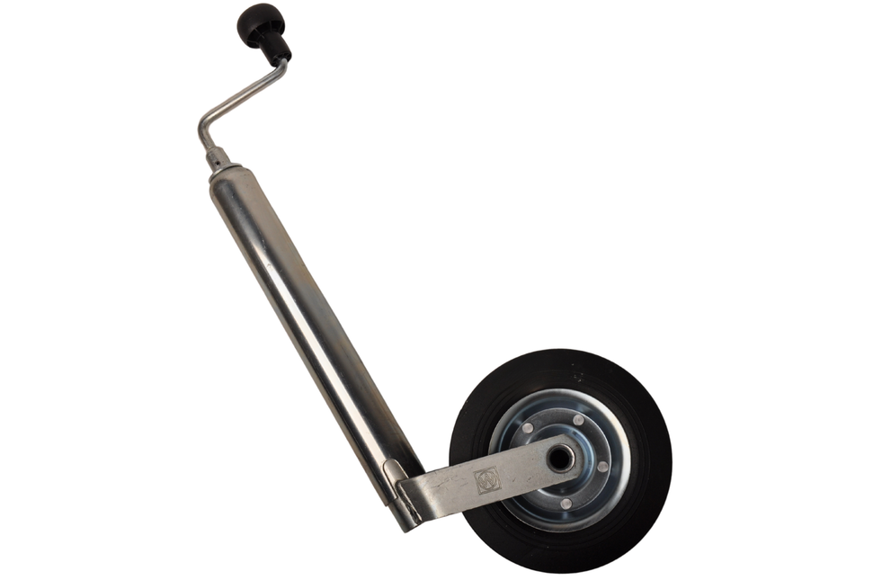 Winterhoff Roue jockey Winterhoff ronde diamètre 48 mm avec pneus en caoutchouc et Jante en acier