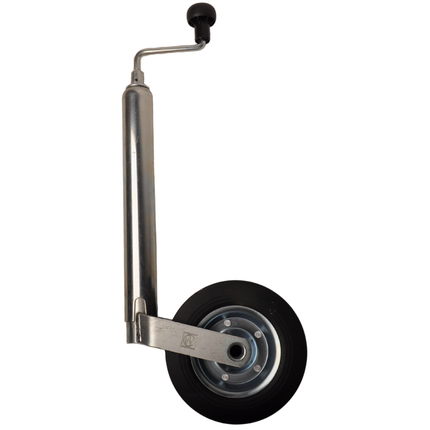 Winterhoff Roue jockey Winterhoff ronde diamètre 48 mm avec pneus en caoutchouc et Jante en acier
