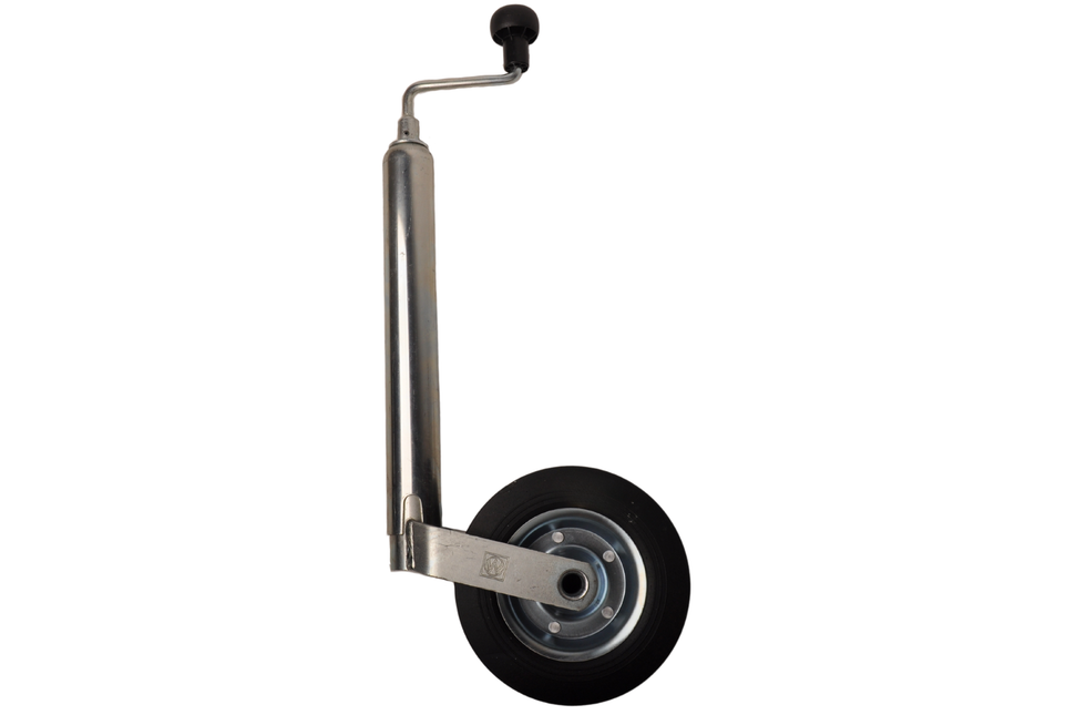 Winterhoff Roue jockey Winterhoff ronde diamètre 48 mm avec pneus en caoutchouc et Jante en acier